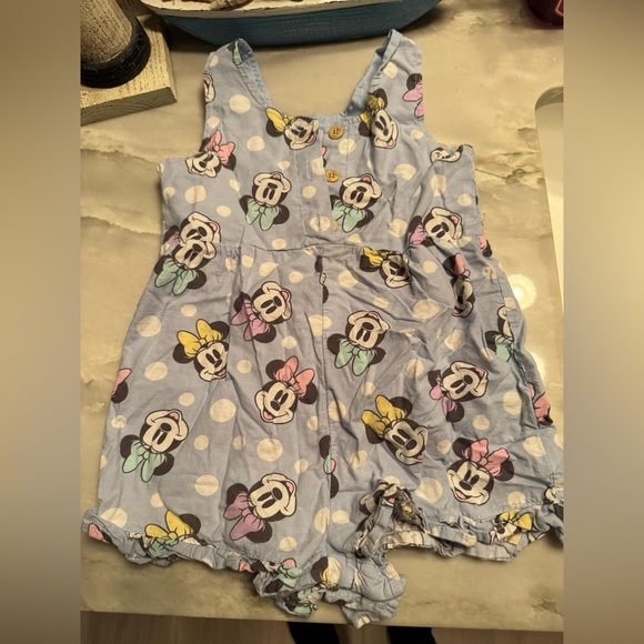 Cute Polka Dot Minnie Mouse Romper Disney 24months - Picture 2 of 3